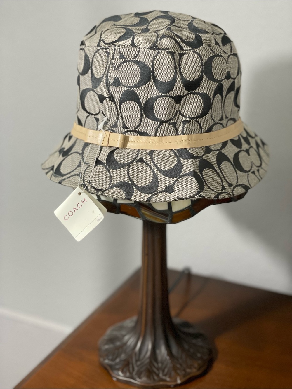 Brand new Coach monogram bucket hat